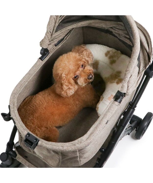 PET PARADISE ペットパラダイス くまちゃん織り 遠赤外線 ボアピロー ホワイト×ブラウン