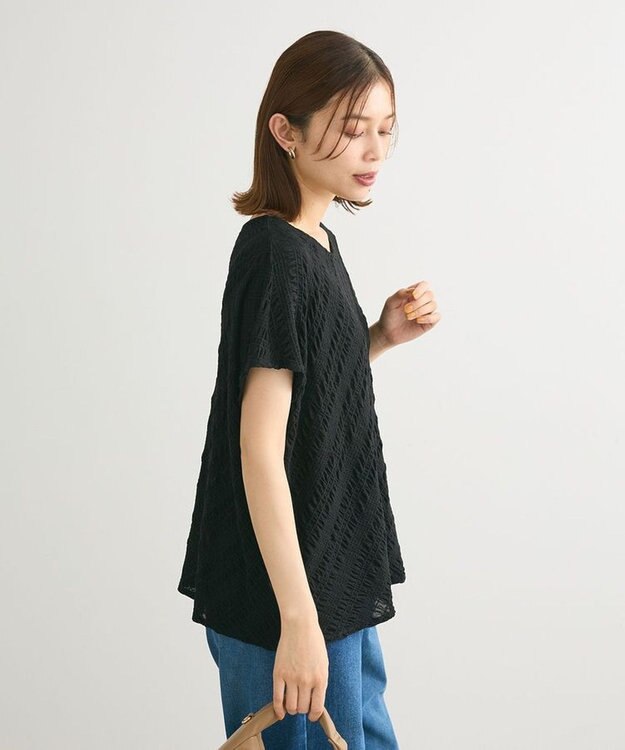 Green Parks ・ｆｕｒｒｙｒａｔｅバイヤスシャーリングプルオーバー Black