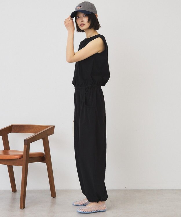 AMERICAN HOLIC 【マルチ機能】ドロストサロペット Black
