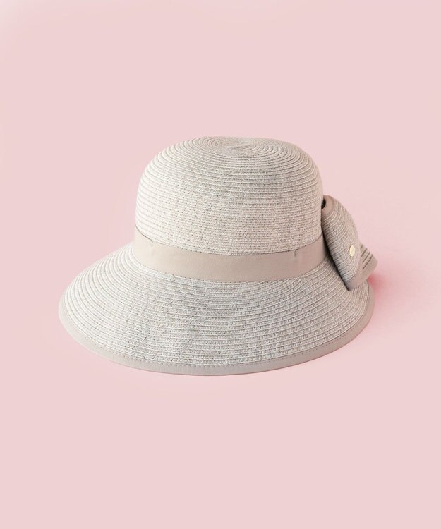 TOCCA 【UV97%以上カット・吸水速乾・抗菌防臭・洗える・サイズ調整可】BACK RIBBON HAT ハット ベージュ系