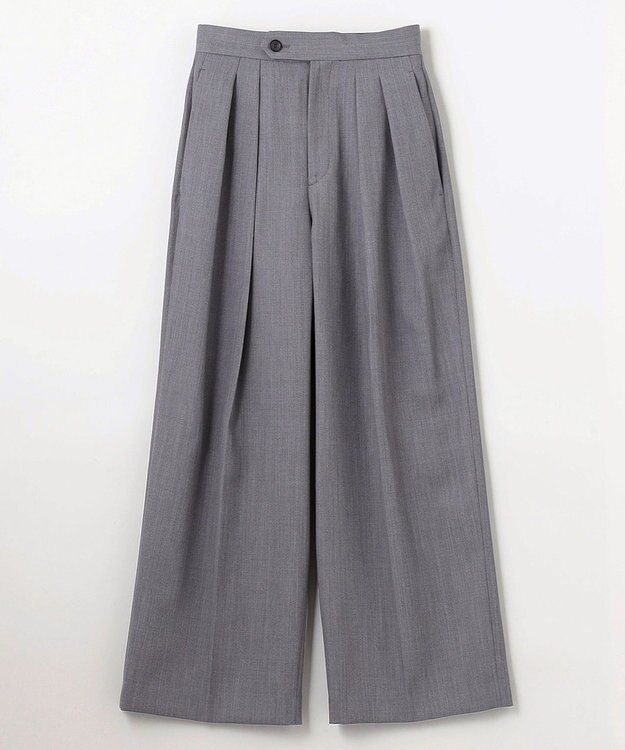 NAVE 【Nave】ウールポリエステルツイル パンツ トップグレー系