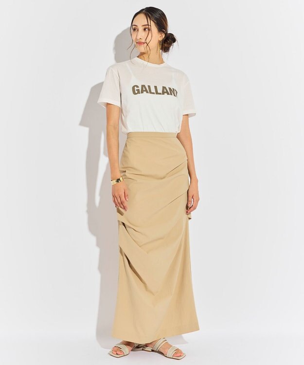 BEIGE， 【好評につき追加生産決定！】SERGE / プリントTシャツ White x Slate