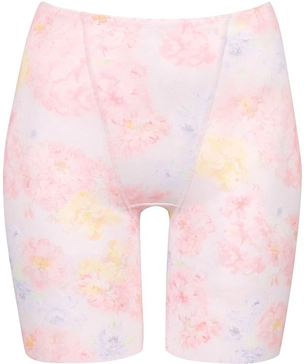 Wing 補整ショーツ 適度におなかとヒップをととのえる ここちよいフィット感 吸汗速乾性(身生地部) 【Pパンツ】 フラット仕上げ(裾部分) ロング丈 KJ4803 ウイング／ワコール ピンク