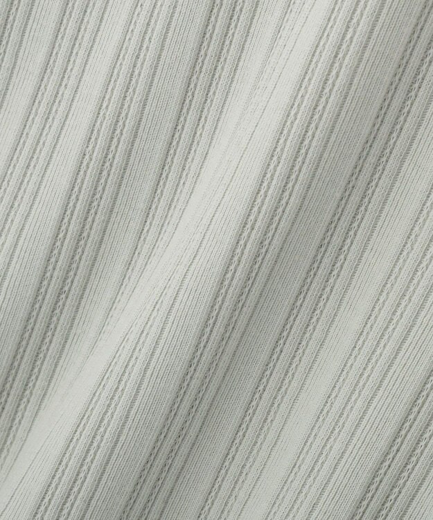 earth music&ecology ランダムチェーンリブバックレースプルオーバー Light Green