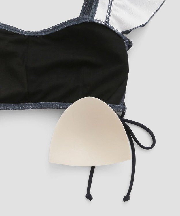 San-ai Resort（三愛水着楽園） ショルダーフリルノンワイヤービキニ 9M 　【San-ai Resort（サンアイリゾート）】 ネイビー