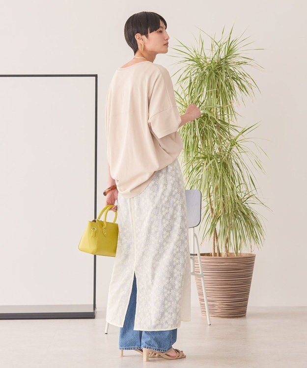 AMERICAN HOLIC 【新色追加】【接触冷感】コクーンシルエットカットソー Light Beige