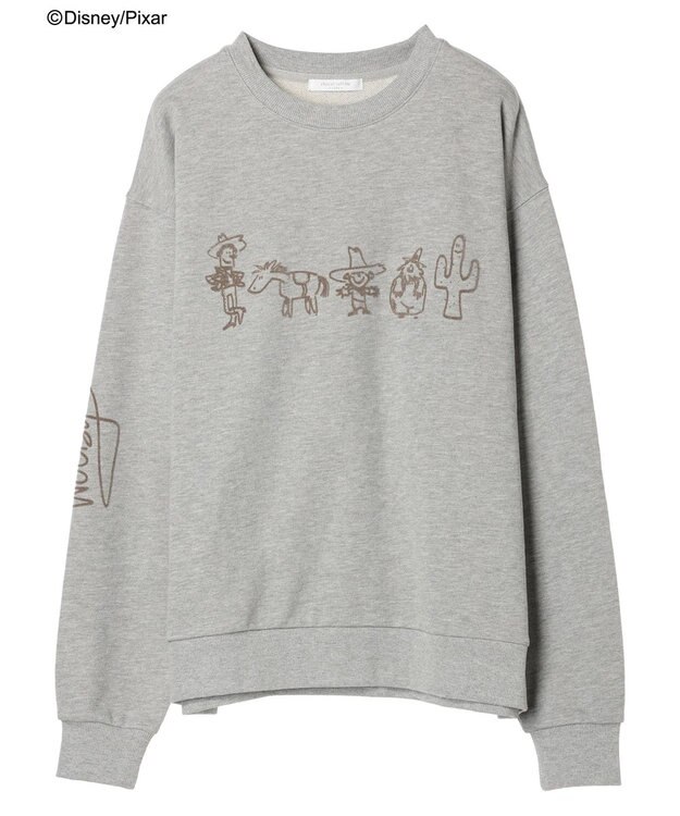 Green Parks ＴＯＹ　ＳＴＯＲＹ／フロッキー裏毛プルオーバーII Gray Mixture