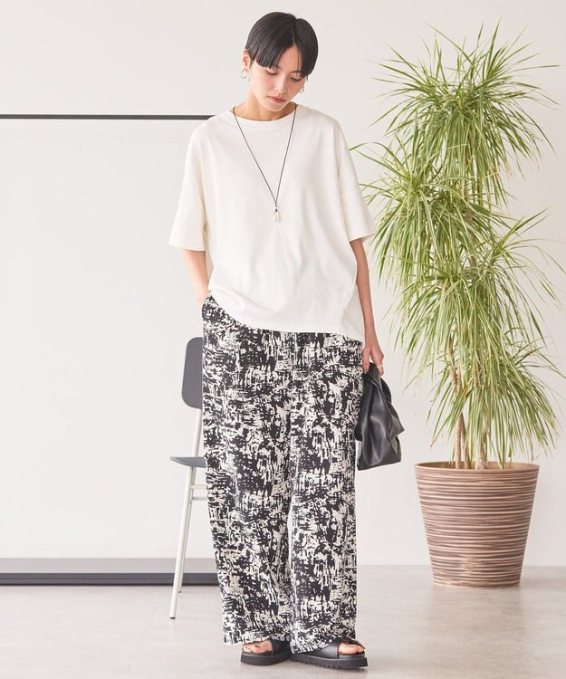 AMERICAN HOLIC 【新色追加】【接触冷感】コクーンシルエットカットソー Off White