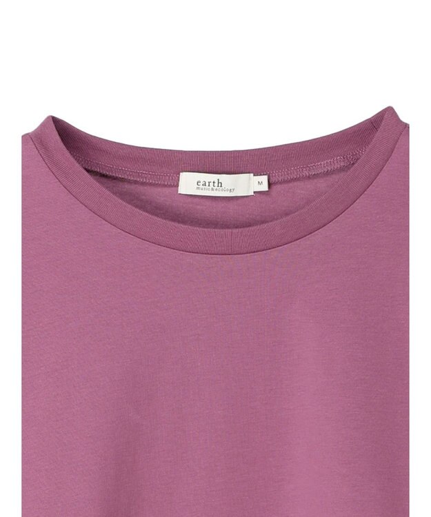 earth music&ecology ＢＯＸシルエットＴ（汗じみ防止） Purple