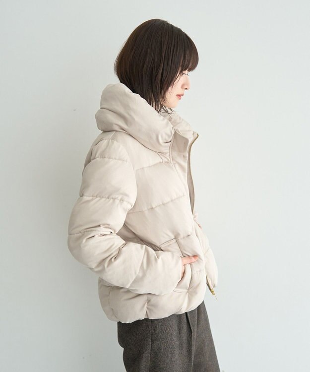 YECCA VECCA カチオンジャージーブルゾン Gray Beige