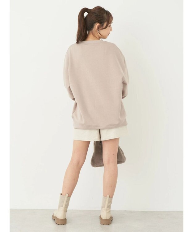 earth music&ecology Ｂｅｋｉｒ裏起毛スウェット Pink Beige