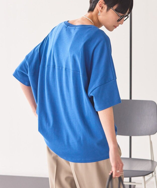 AMERICAN HOLIC 【新色追加】【接触冷感】コクーンシルエットカットソー Blue