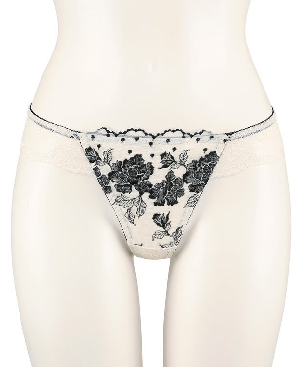 San-ai Resort（三愛水着楽園） エレガントコレクション  【2412】 Tバックショーツ アイボリー