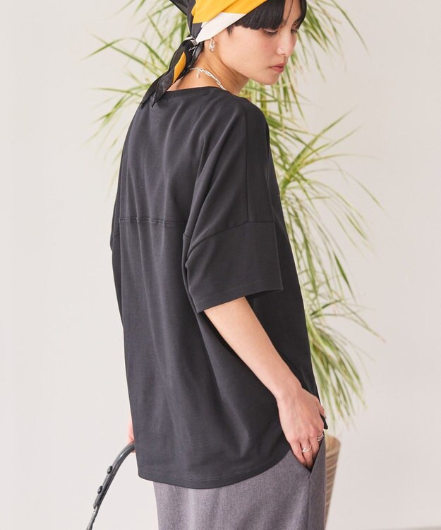 AMERICAN HOLIC 【新色追加】【接触冷感】コクーンシルエットカットソー Black