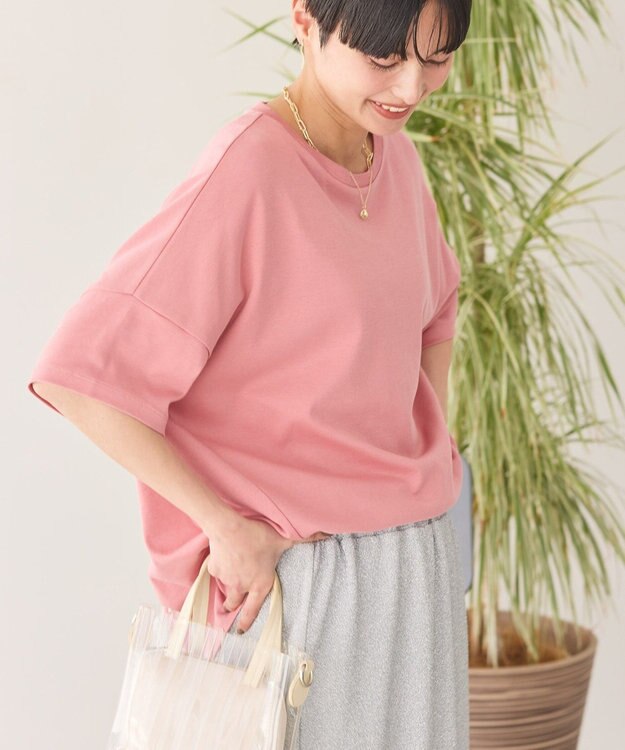 AMERICAN HOLIC 【新色追加】【接触冷感】コクーンシルエットカットソー Pink