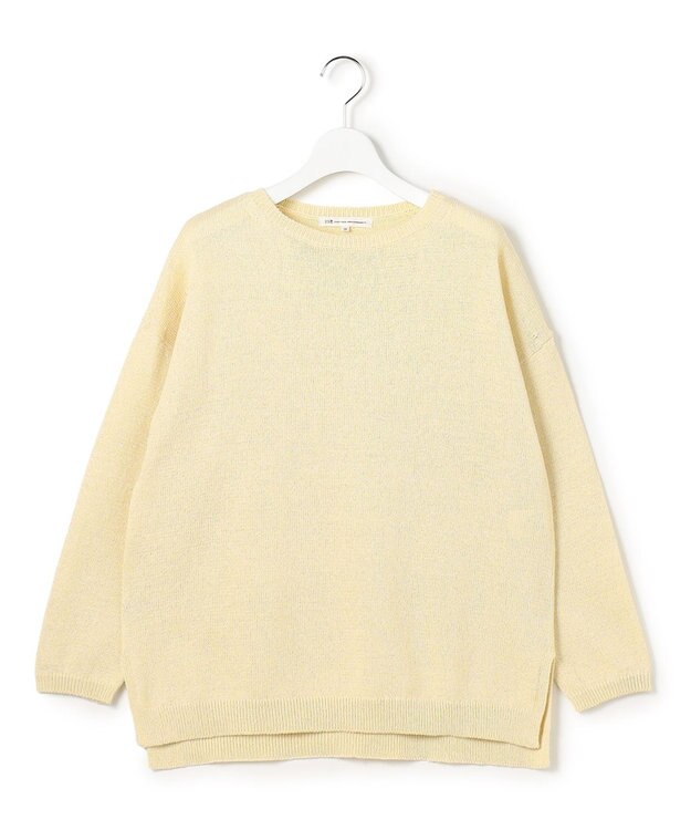 23区 L 【先行予約】コットンギマムリネ チュニック ニット イエロー系