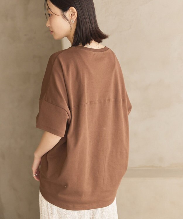AMERICAN HOLIC 【新色追加】【接触冷感】コクーンシルエットカットソー Brown