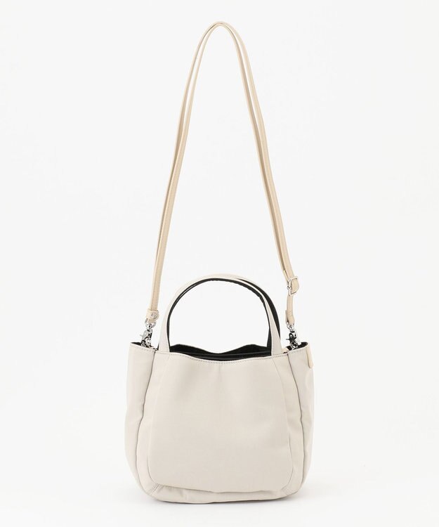 Y'SACCS 【ムック本掲載】ナイロンボンディング2WAYトート　SSサイズ アイボリー