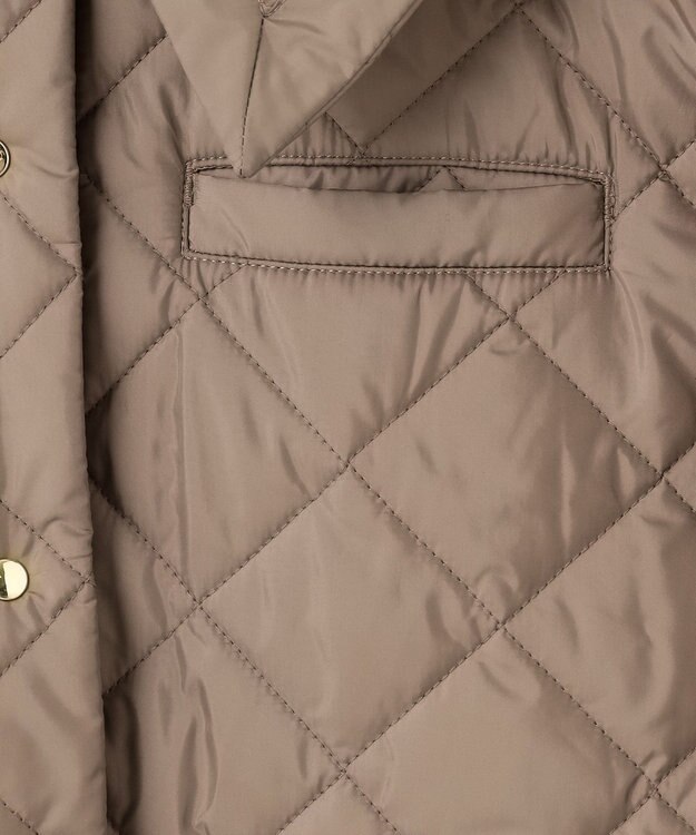 組曲 【洗える・中綿】2WAYキルト コート ベージュ系