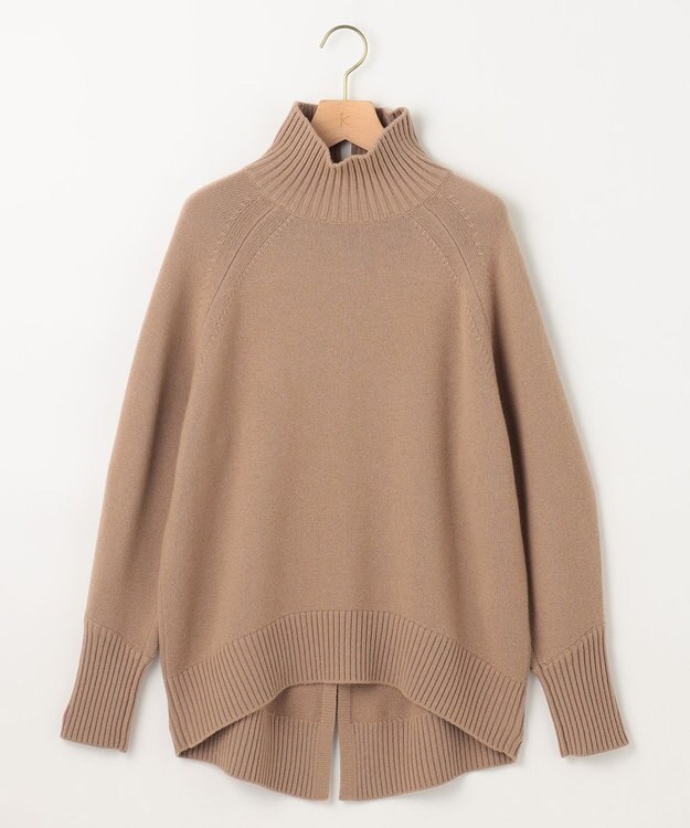 組曲 S ウールカシミヤミックス ロールネックニット ベージュ系