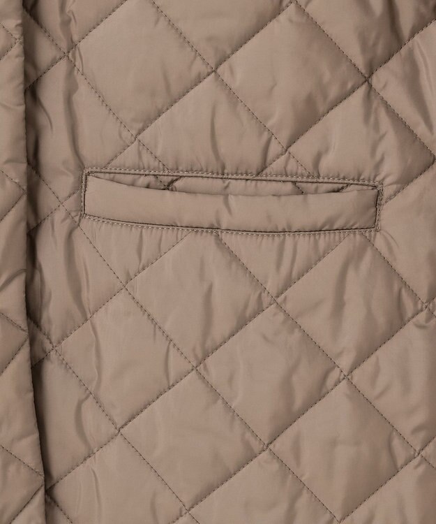 組曲 【洗える・中綿】2WAYキルト コート ベージュ系