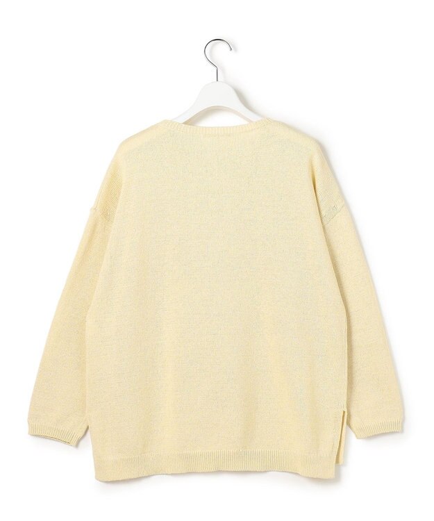 23区 L 【先行予約】コットンギマムリネ チュニック ニット イエロー系