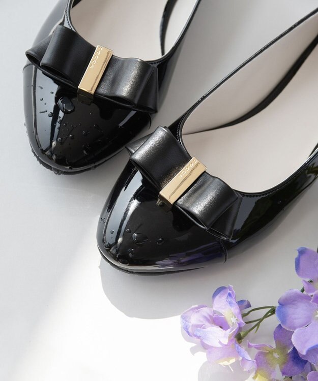 TOCCA 【選べる2デザイン・晴雨兼用】PAIR OF KNOT RAINPUMPS レインパンプス ブラック系