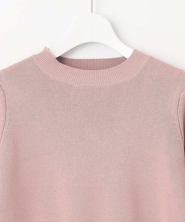 Feroux 【洗える】袖フレアニット プルオーバー ピンク系