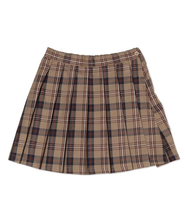 WEGO 【SCHOOLITEM/SMLサイズ展開】スクールプリーツスカート ベージュチェック2