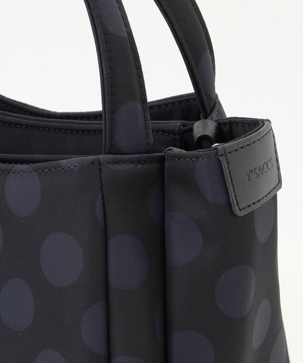 Y'SACCS 木村多江×Y'SACCS Polka Dots ミニバッグ ブラック×グレー