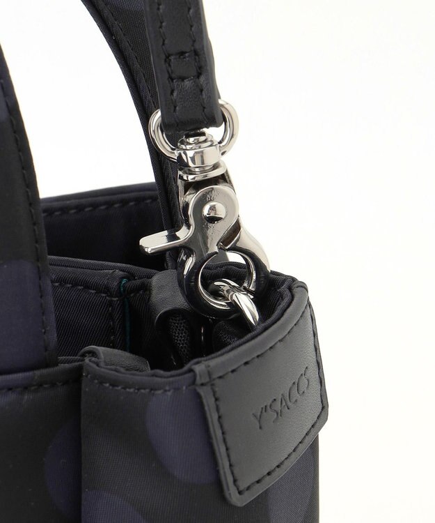 Y'SACCS 木村多江×Y'SACCS Polka Dots ミニバッグ ブラック×グレー