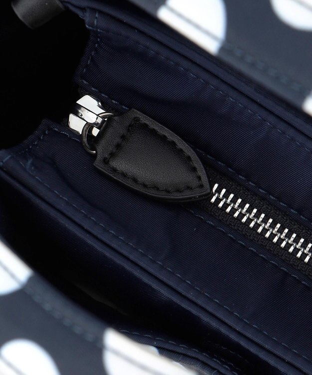 Y'SACCS 木村多江×Y'SACCS Polka Dots ミニバッグ ネイビー×ホワイト