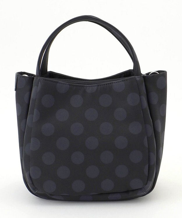 Y'SACCS 木村多江×Y'SACCS Polka Dots ミニバッグ ブラック×グレー