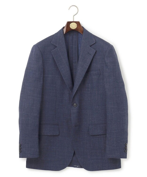 J.PRESS MEN 【NEW STAGE】フレーキーシルクリネン ジャケット ネイビー系