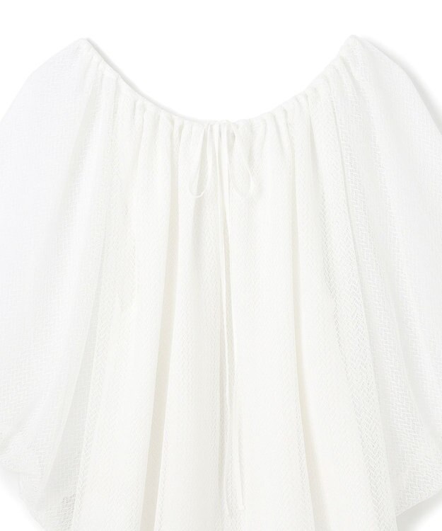 GRACE CONTINENTAL レイヤードチュールトップ ホワイト
