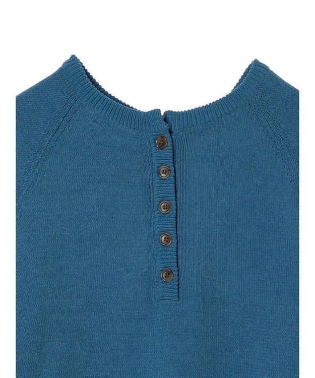 CRAFT STANDARD BOUTIQUE ７Ｇモールニット　ヘンリーＰＯ　Ｌ／Ｓ Blue