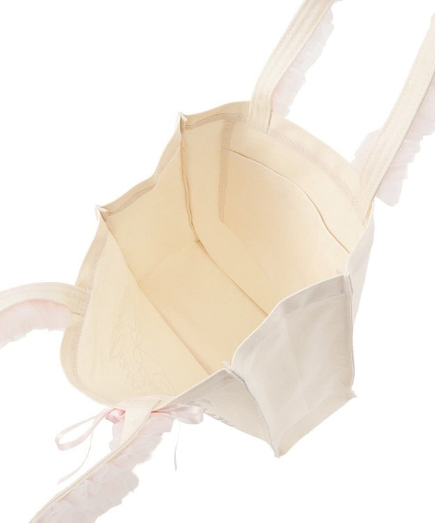 Maison de FLEUR チュールハンドルローズスクエアトートバッグ Pink