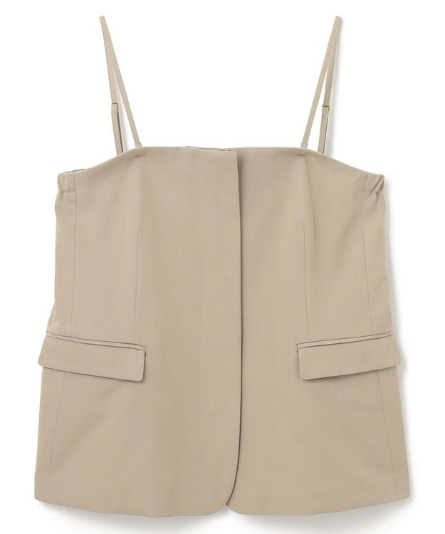 UNFILO L 【洗える/ストレッチ】イージーチノビスチェ ベージュ