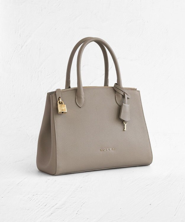 TOCCA HAPPY KEY LEATHERBAG レザーバッグ トープ系