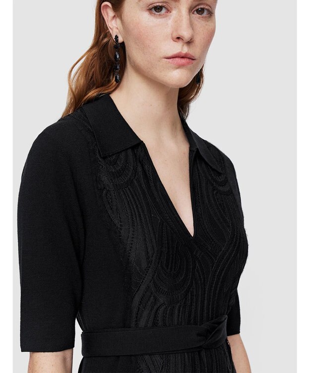 JOSEPH レース&ニット　ドレス Black