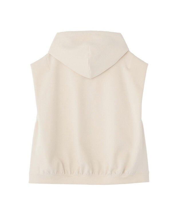 Green Parks フード付ベスト Ecru
