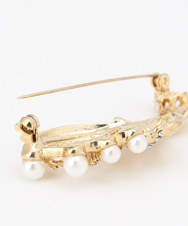 ANY SIS フラワーブーケ ブローチ ライトゴールド