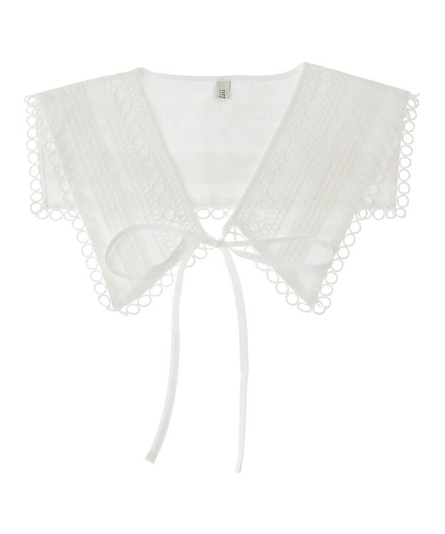 earth music&ecology セーラーカラーレース付け襟 Off White