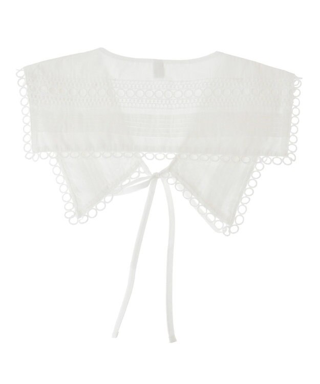 earth music&ecology セーラーカラーレース付け襟 Off White