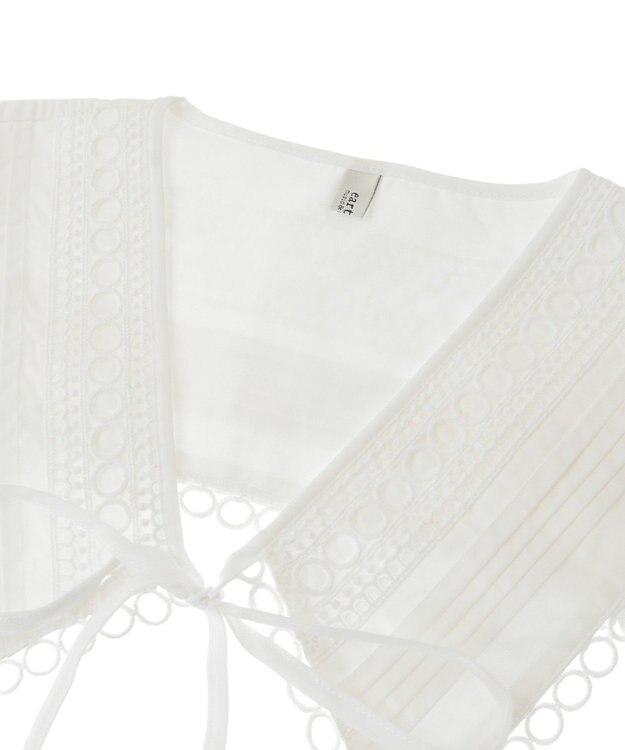 earth music&ecology セーラーカラーレース付け襟 Off White