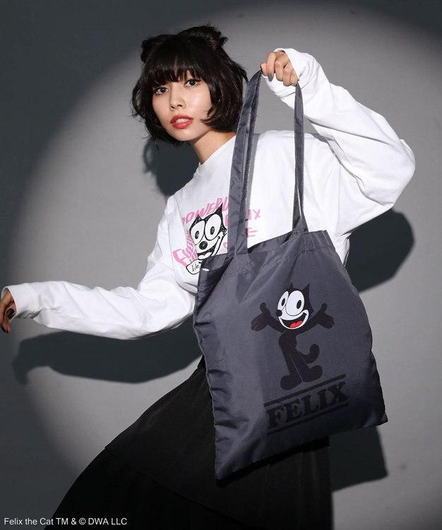 Green Parks ■ＦＥＬＩＸ　プリントトートバッグ Charcoal Gray