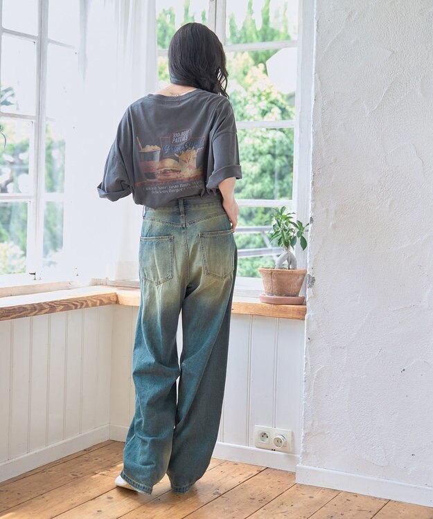 WEGO 【新色追加/ユニセックス着用アイテム/手洗い可/SMLサイズ展開】ピグメントグラフィックT（S） 柄21