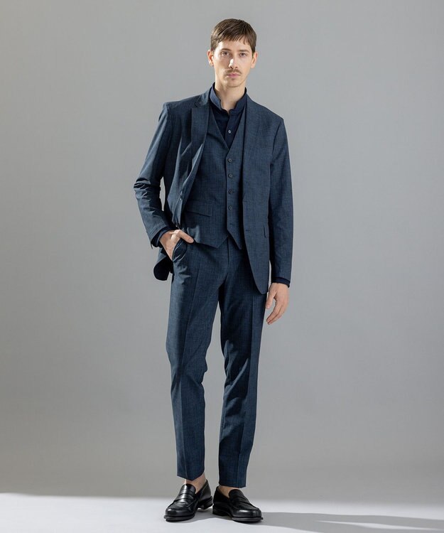 JOSEPH HOMME クールドッツストレッチ　ジャケット ダルブルー系