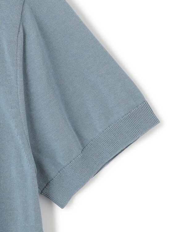 JOSEPH HOMME 【HIGH GRADE LINE】シルクコットン　モックネックニット スカイブルー系