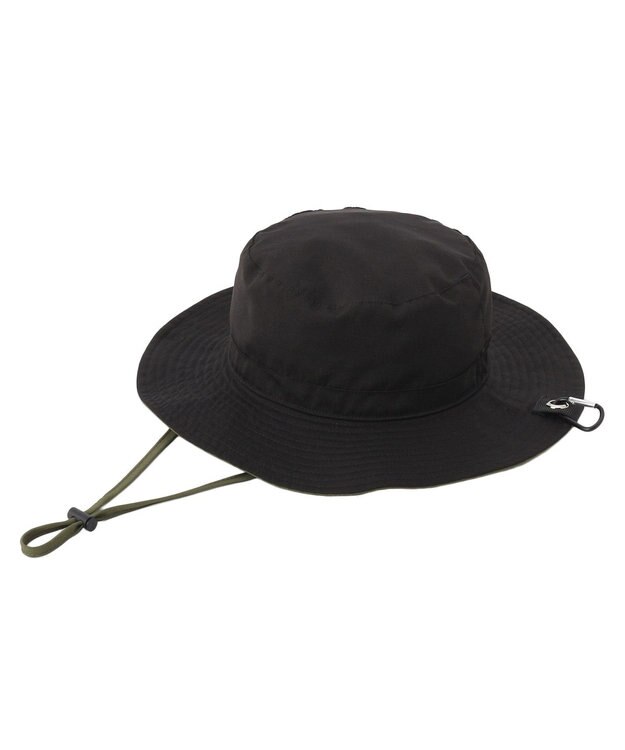 MOONBAT 【WEB限定】アドベンチャーハット 撥水加工 あご紐付き サイズ調整可 ブラック